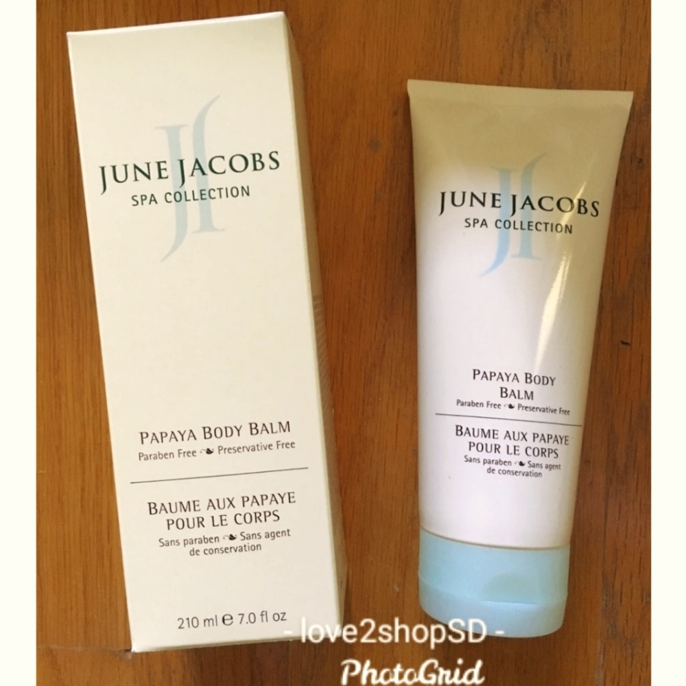 June Jacobs Spa Collection Papaya Body Balm NWT